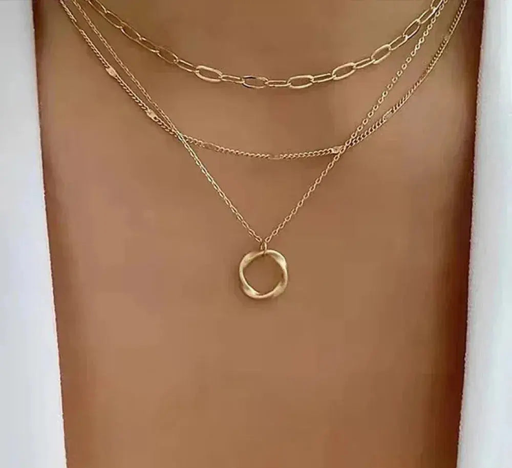Layered Gold | Pendant Necklace