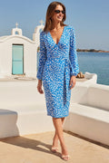 Lucienne | Fleck-Print Wrap Midi Dress - product image 1