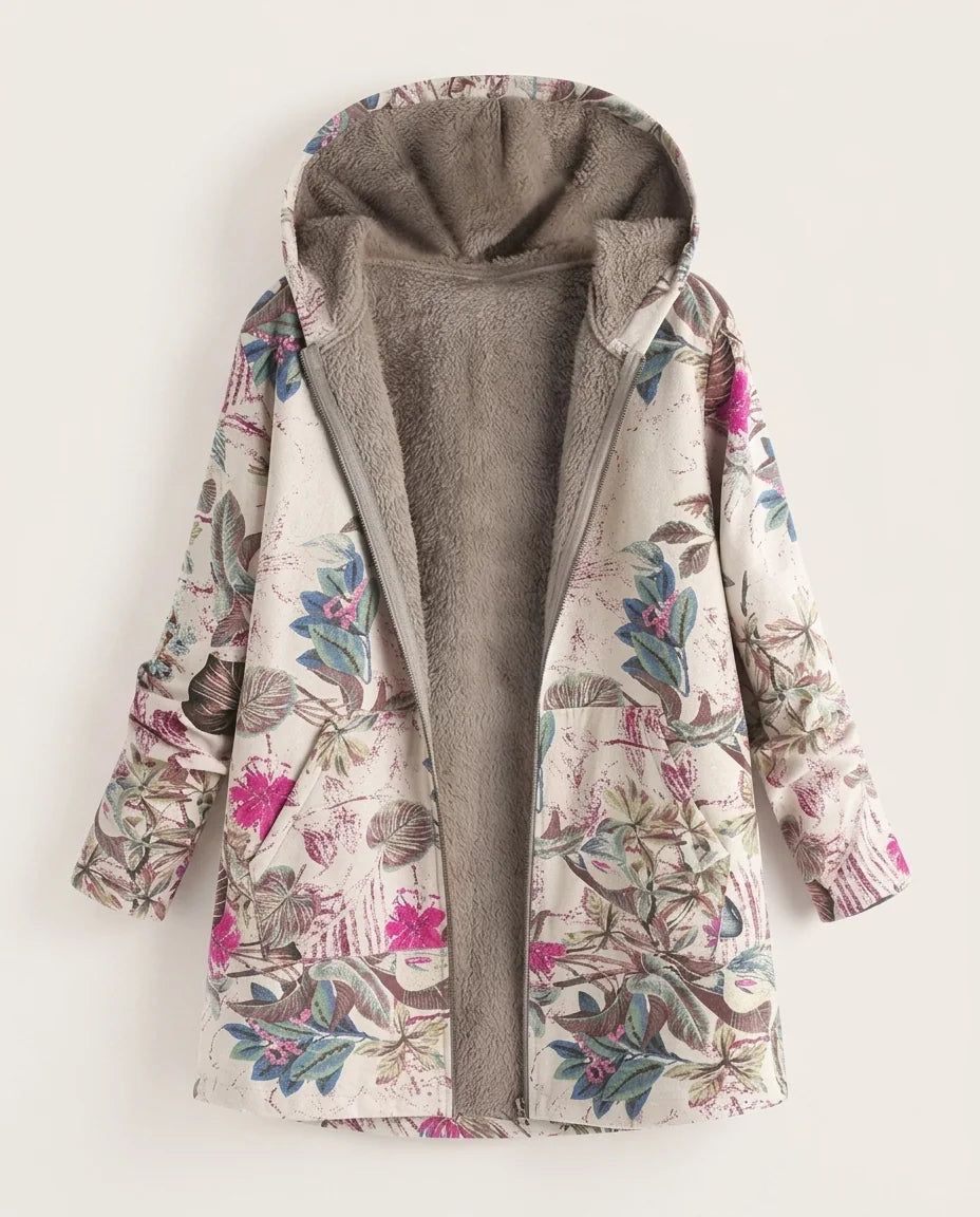 Willow | Warm Hooded Jacket in KIM London product styling