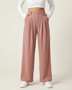 Willa | Waffle Wide-Leg Jogger Pants in KIM London product styling